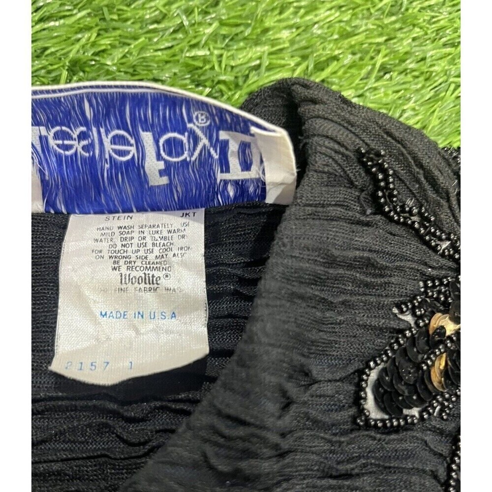 Leslie‎ Fay Vintage 1990s Womens Autumn Fall Leaves Sequin  Top  Xl - Picture 5 of 9